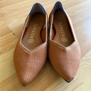 Rothy's Women's Vibrant Orange Pointed Flats